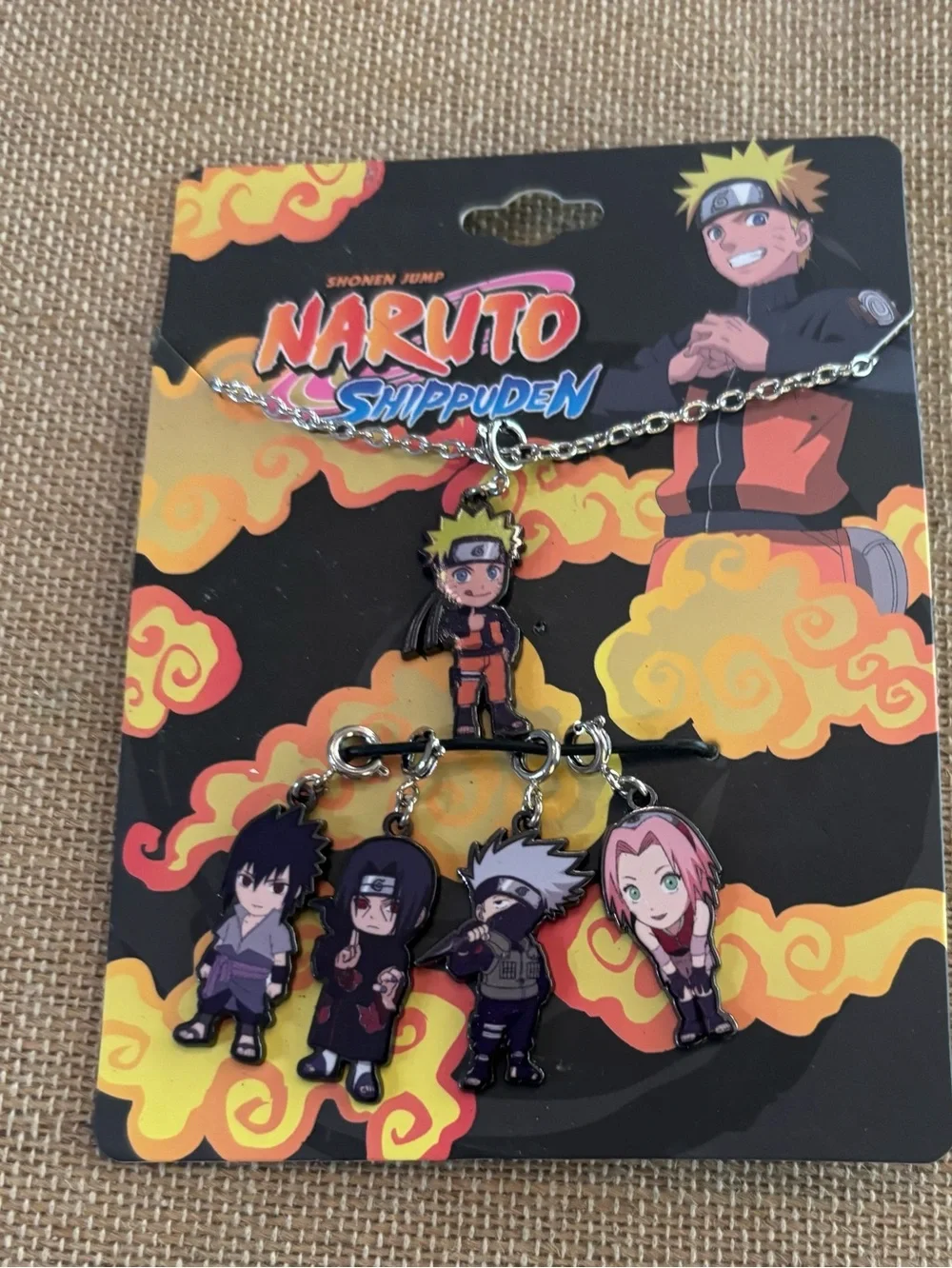 Naruto Shippuden Characters Charm Necklace NWT